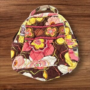 Vera Bradley Quilted Floral Mini Backpack Lunch Bag Cosmetic Travel Pouch‎